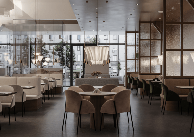Дизайн интерьера: ресторан, 220 м² — фото 4