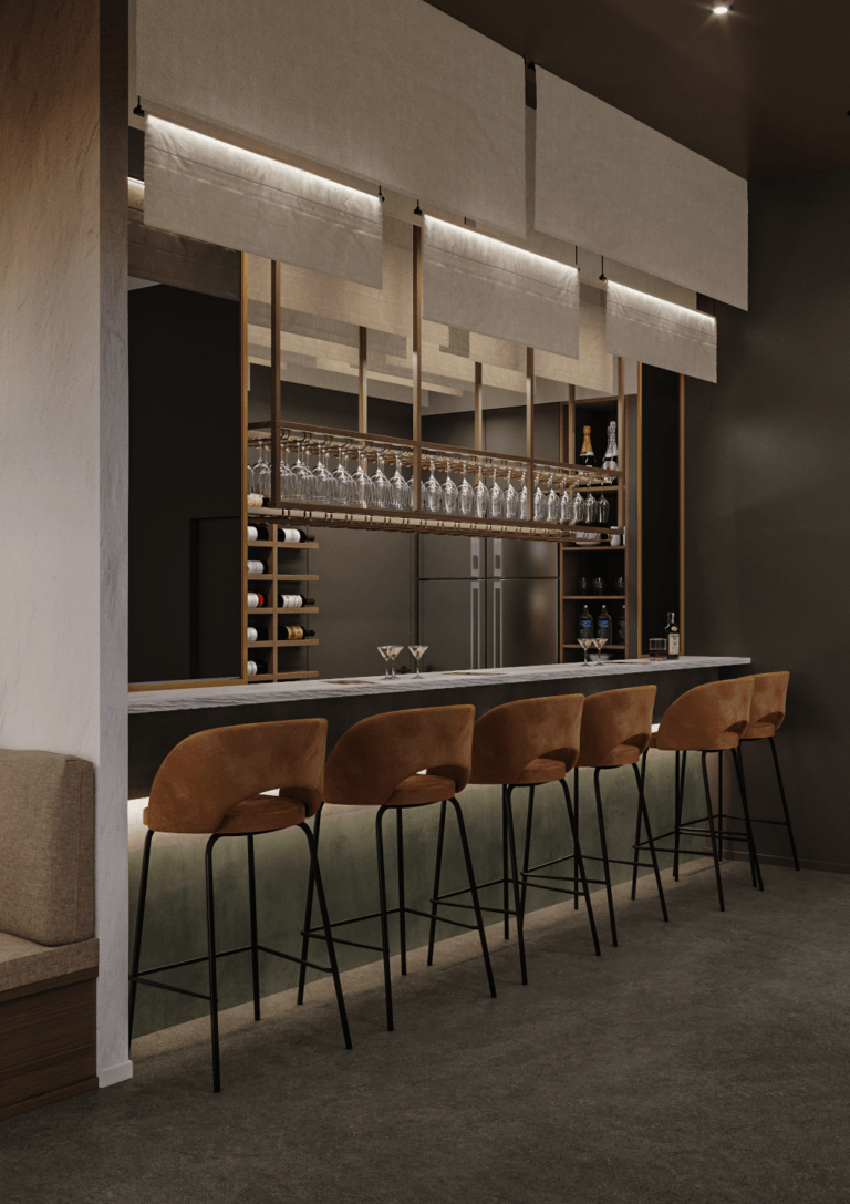 Дизайн интерьера: ресторан, 220 м² — фото 18