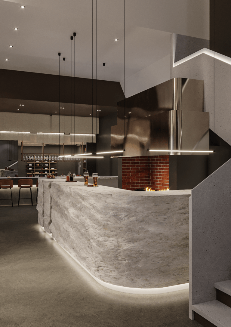 Дизайн интерьера: ресторан, 220 м² — фото 13