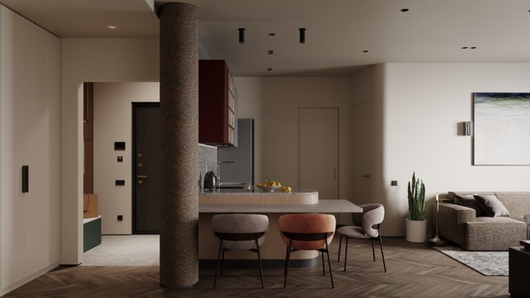 Дизайн интерьера: квартира в ЖК Grand View, 150 м² — фото 14